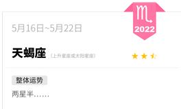 蓝蓝占星天蝎座一周运势(5.16-5.22)