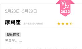 蓝蓝占星魔羯座一周运势（5.23-5.29）