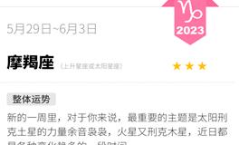 蓝蓝占星魔羯座一周运势（5.29-6.3）